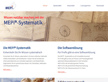 Tablet Screenshot of mepi.de